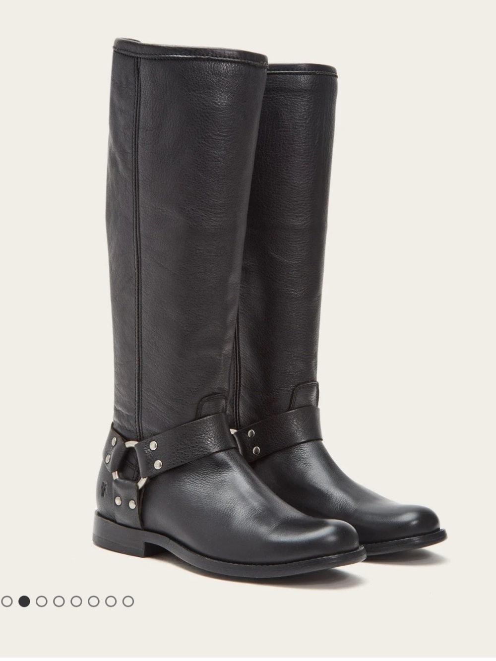 FRYE PHILLIP HARNESS TALL woman’s size 8 black